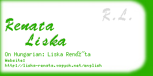 renata liska business card